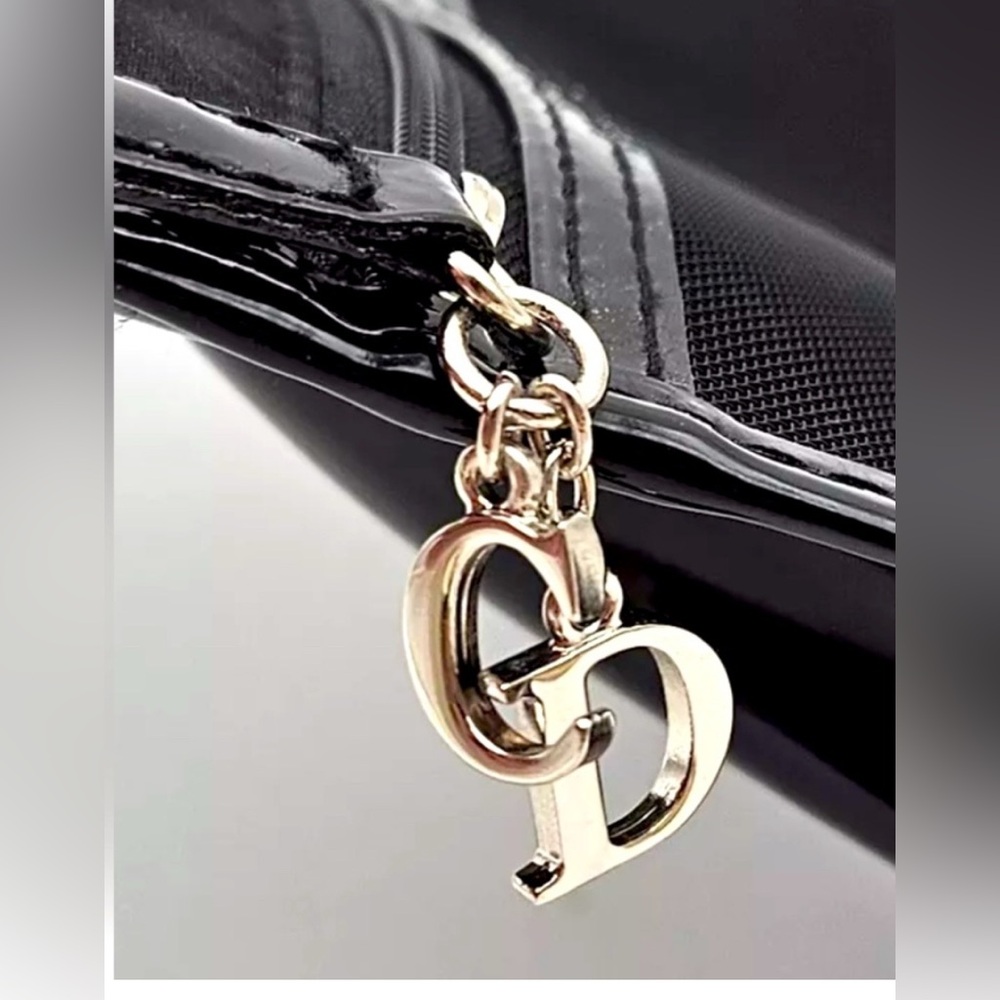 Dior Black Glossy Clutch Structured Elegance - Picture 3 of 8